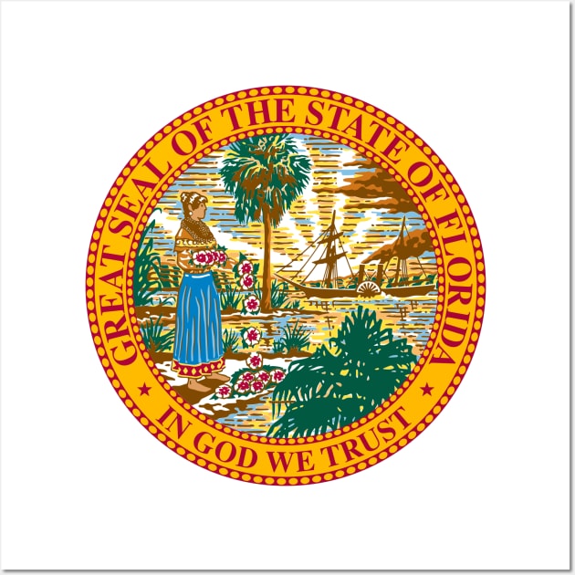 Seal of Florida Wall Art by Flags of the World